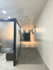Hospital corridor and interior hallway
