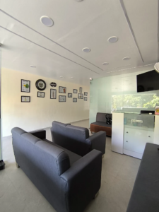 Patient reception and waiting lounge